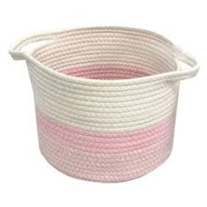Clothing Organizer Foldable Collapsible Stackable 100% Cotton Woven Eco-Friendly Durable Lightweight Portable Modern <b>Basket</b> - Product Image 3