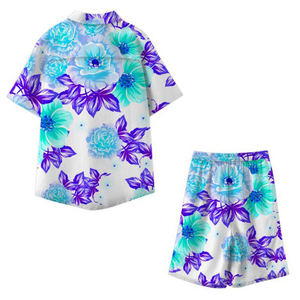 Ensemble court pour homme en coton respirant, sublimation authentique, prix de gros, haute qualité, nouveau design, ensemble court uni pour homme. - Product Image 6