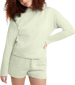 Sudadera Sherpa de manga larga para mujer con forro grueso y ajuste informal, sudadera de lana Sherpa para mujer. - Product Image 1