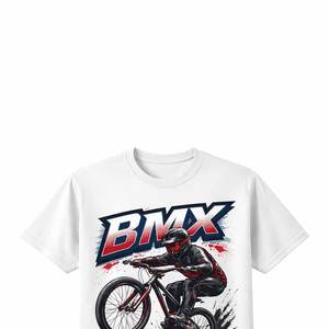 Ventes en gros de maillots de BMX personnalisés imprimés, confortables, sublimés, à manches longues, t-shirts de BMX - Product Image 4