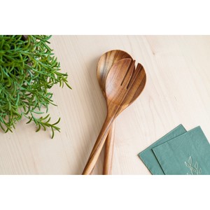 Wood Salad Servers Set Eco-Friendly Dishwasher <b>Safe</b> Wooden Salad <b>Tools</b> - Product Image 3