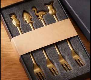 Animal Design Handle Fork Unique Stainless Steel Flatware Perfect For <b>Kids</b> Dining Table Parties Weddings And Kitchen Use - Product Image 4