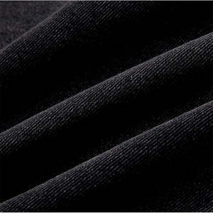 Chaqueta de Lona de Algodón Negra de la Mejor Calidad para Hombre, Estilo Urbano, Manga Larga, Cuello Alto, con Bolsillos Delanteros y Estampado de Dibujos Animados - Product Image 5