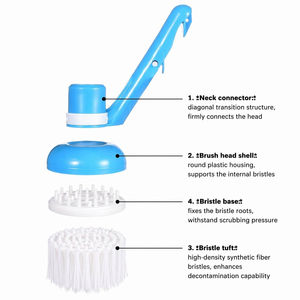 Seewasserblaue Kunststoff-PP-Handbürste für Pool-<span class=keywords><strong>Ecken</strong></span> und Poolboden-Reinigungswerkzeug - Product Image 6