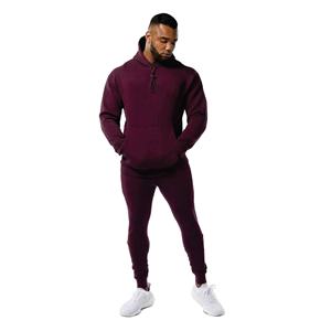 Pull à capuche bouffant de créateur pour homme coupe régulière 3D épais 70% coton 30% polyester recyclé essentiel trèfle grande taille - Product Image 1