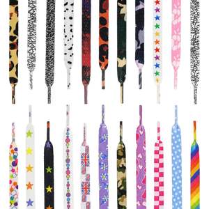 เชือกผูกรองเท้าพิมพ์ลายออกแบบได้ตามต้องการสำหรับลุคอินเทรนด์ - Product Image 3