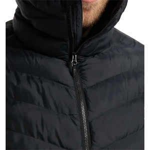 Chaqueta de Invierno Personalizada, Ecológica, Resistente al Viento, Talla Grande, Reversible, Ligera, Cálida, Negra, Rellena de Poliéster, Estilo Urbano - Product Image 5