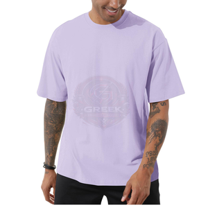 T-shirts surdimensionnés pour hommes en coton premium, col rond, coupe décontractée, streetwear décontracté, respirant, séchage rapide, manches courtes - Product Image 2