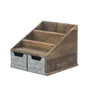 Top Selling High Capacity Minimalist Design Office Desk Organizer Decoration Antique <b>Drawer</b> Wooden <b>Storage</b> Big <b>Box</b> - Product Image 2