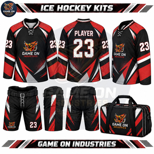 Ensemble d'équipement de hockey sur glace personnalisé et fait main, comprenant un maillot respirant, un pantalon et un sac de voyage – Fournisseur direct d'usine - Product Image 3