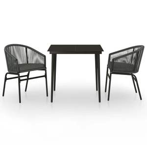 Set da pranzo 3 pezzi antracite - Product Image 2