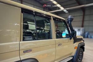 Viseras para Ventanas de Auto HIC, Material PMMA, 100% Compatibles con TOYOTA Land Cruiser Serie 70, Doble Cabina (J70) - Product Image 3