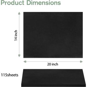 Sacchetti Regalo in Carta Velina Nera, 115 Fogli 14 X 20 Pollici, Carta da Regalo per Artigianato, Carta Velina per Confezioni Regalo in Confezione Convenienza - Product Image 2