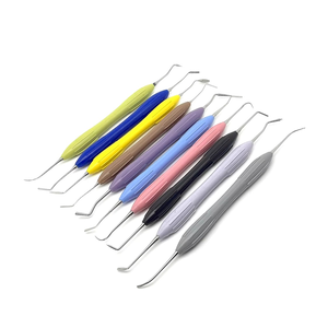 Ensemble de 10 spatules en résine composite dentaire, outil de mélange en silicone, restauration esthétique, instrument de laboratoire dentaire - Product Image 1