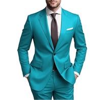 Setelan Jas Pria Berkualitas Tinggi, Custom, Grosir, Model Terbaru, Elegan untuk Pernikahan, 2-Potong, Single-Breasted, Bahan Bernapas, Celana Formal