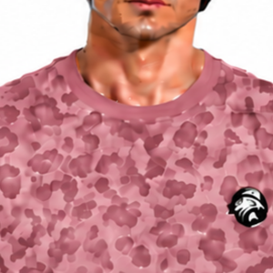 Dusty Rose <b>Leopard</b> <b>Print</b> T <b>Shirt</b> Short Sleeve Casual Fashion Crew Neck Pattern Tee Soft Lightweight Streetwear Everyday Wear Top - Product Image 3