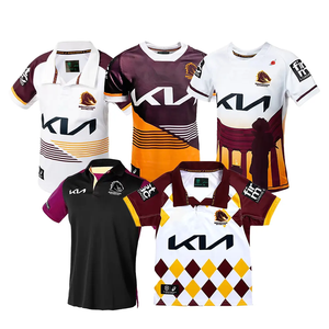 Mens Professional Rugby Jersey Breathable Quick Dry Sports T-Shirt Chevron V Design Front Custom Team Name for Training - Product Image 5