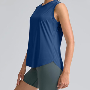 <b>Women's</b> Loose Fit Tank <b>Tops</b> Summer Sleeveless Tees Blouse Plus Size Casual Square Collar Solid Pattern Breathable Knitted Fabric - Product Image 3