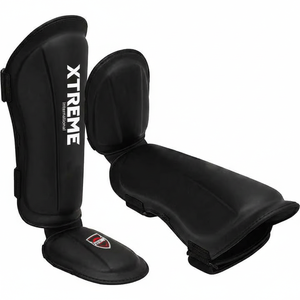 Boxing Shin Guards Adjustable Eco-Friendly Lightweight Custom Logo MMA <b>Muay</b> <b>Thai</b> Kickboxing Training Sparring <b>Pads</b> Youth/Adult - Product Image 3