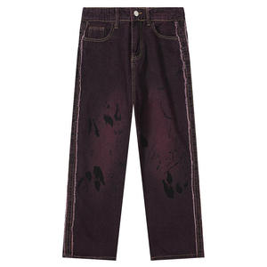 กางเกงยีนส์ทรงหลวมพิเศษแบบคลาสสิก ซักแบบวินเทจ เอวกลาง สำหรับผู้หญิง สไตล์ลำลอง เซ็กซี่ สตรีทแวร์ ทรงหลวมพร้อมเอวเซ็กซี่ - Product Image 1