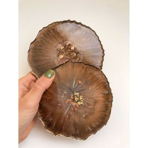 Sous-verres en résine design, formes ovales et rondes élégantes, pour une utilisation promotionnelle élégante - Product Image 5