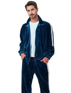 Conjunto Deportivo de Terciopelo para Hombre, Talla Grande, con Capucha, para Invierno, de Alta Calidad, Transpirable, de Forro Polar, Poliéster y Algodón, para Gimnasio y Fitness - Product Image 3