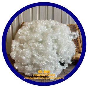 เส้นใยโพลีเอสเตอร์รีไซเคิลคุณภาพสูง 15D HCS สีขาว แบบกลวง ซิลิโคนิซ์  สำหรับวัสดุยัดไส้ - Product Image 5