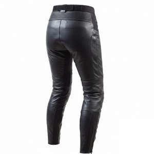 Pantalon en cuir de moto de haute qualité avec doublure intérieure, coupe confortable et design intemporel pour une utilisation décontractée et en moto. - Product Image 2