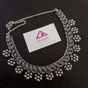 Rose Gold Plated Bridal Jewelry Set Simple Floral German Silver Neckset with Earrings - Product Image 1