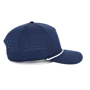 Casquettes de baseball 5 panneaux personnalisées avec logo en PVC, chapeau de golf perforé avec cordon pour homme et femme, fabriqué au Vietnam. - Product Image 3