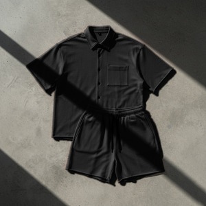 2026 Custom Color Breathable Summer Men's Tracksuit Shoulder <b>Tshirt</b> Sleeve Shirt Shorts Sets Casual Streetwear 2-piece Suit 100% - Product Image 5