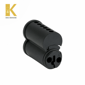 Cilindro de Cerradura de Puerta de Latón con Múltiples Opciones de Ranura para Llave, Negro Mate, 6 Pines, Ranura Tipo A SFIC, para Seguridad en Edificios Comerciales - Product Image 3