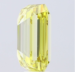 Diamante Cultivado en Laboratorio con Certificación IGI, Corte Esmeralda de 10.05 CT, Color Amarillo Intenso Fantasía, Claridad VS1, 647474377, ROYAL GEMS para Joyería - Product Image 5