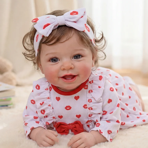 Poupées reborn Babeside Vead de 20 pouces, cadeau de la Saint-Valentin pour filles, tête en vinyle, membres en tissu, corps réaliste, poupée bébé réaliste - Product Image 1