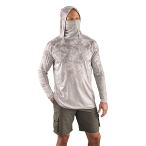 Sudadera de Pesca Transpirable con Estampado Digital Personalizado para Hombre, Sudadera de Pesca con Diseño de Camuflaje por Sublimación Personalizada para Hombre - Product Image 1
