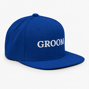 Gorra Snapback de 6 Paneles con Bordado Personalizado para Novio, Visera Plana, Sombrero para Fiesta de Boda, Fabricante Vietnamita, OEM, ODM, Venta al por Mayor de Gorras - Product Image 4
