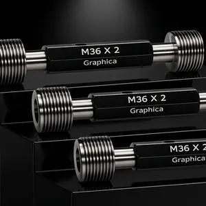 Calibradores de Rosca Interna Métricos 6H GO/NOGO M42/M45/M48/M50/M52/M55/M56/M58 TPI 0.25mm-30mm en Stock, Proveedor de Calibradores Estándar ISO - Product Image 1