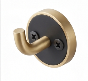 Elegant Metal Wall <b>Hooks</b> With Gold And <b>Black</b> Finished Perfect For Home Decoration Stylish And Functional Accent - Product Image 1