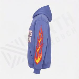 Ensembles de sweats à capuche personnalisés pour hommes, broderie unisexe, impression de logo vierge, sublimation, survêtement pull-over, couleur personnalisée - Product Image 3