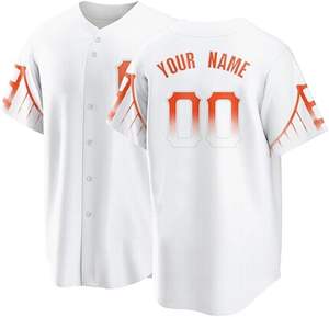 Camisetas de Béisbol Personalizadas de Alta Calidad, Secado Rápido, Poliéster, Logotipo Personalizado OEM, Impresión por Sublimación, Colores Personalizados, Unisex - Product Image 6