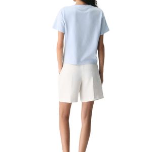 Women Plain T Shirt Cotton Soft Casual Tee Summer Loose Fit Short Sleeve Top OEM ODM Manufacturer Custom Wholesale Bulk StyleNew - Product Image 2