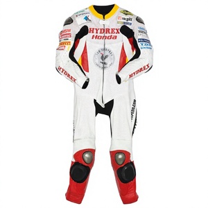 Traje de Carreras WSBK Guy Martin Zonda 1 Pieza de Cuero Vacuno/Canguro para Moto/Conducción/Monos de Moto/Traje para Motociclista Profesional - Product Image 1