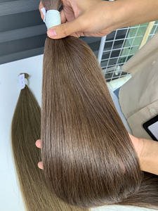 Prix de gros des extensions de cheveux en vrac Cheveux humains vietnamiens Double noyade 100 grammes Couleurs claires 26 pouces - Product Image 2