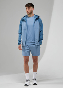 Chaqueta Cortavientos con Capucha para Hombre, Color Sólido, Cierre de Cremallera, Estilo Deportivo Casual para Exteriores, Material de Poliéster para Primavera - Product Image 5