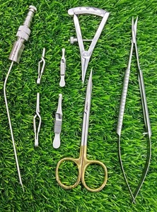 Kit de Cirugía Plástica Maxilofacial Básico de Azicon, Juego de Micro Pinzas, Tijeras y Porta Agujas de Acero Inoxidable - Product Image 5