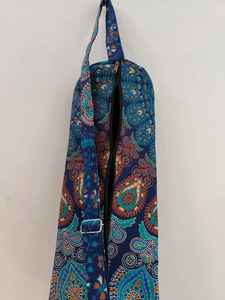Bolsa de Yoga Étnica con Mandala Hecha a Mano, con Correas Ajustables, Cierre de Cremallera, Tela de Algodón - Marca CLASSIC ART & CRAFT Rajasthan - Product Image 4