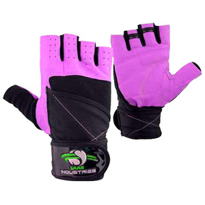High Quality Half <b>Finger</b> Fitness Gloves Leather Adjustable Wrist <b>Strap</b> Gym Weight Lifting Gloves Unisex - Product Image 5