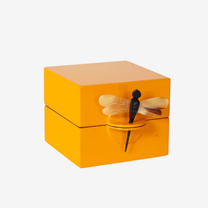 Viet Nam <b>Lacquerware</b> Home Decor Set Dragonfly Inlay Jewelry Case and Tissue Box Luxury Sustainable Handicraft for Export - Product Image 5