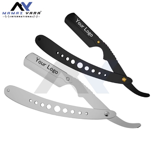 Customizable Straight Edge <b>Swing</b> Lock Barber Razor Professional Stainless Steel Shaving & Hair Trimming Tool with OEM Custom Log - Product Image 3