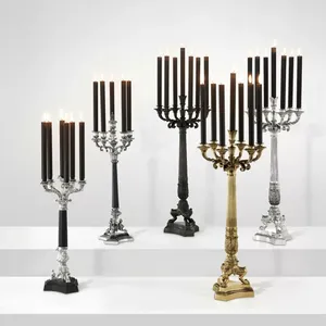 Centre de table de mariage de luxe, porte-bougie, collection d'accessoires d'événement haut de gamme, décoration intérieure contemporaine moderne, décoration de la maison - Product Image 3
